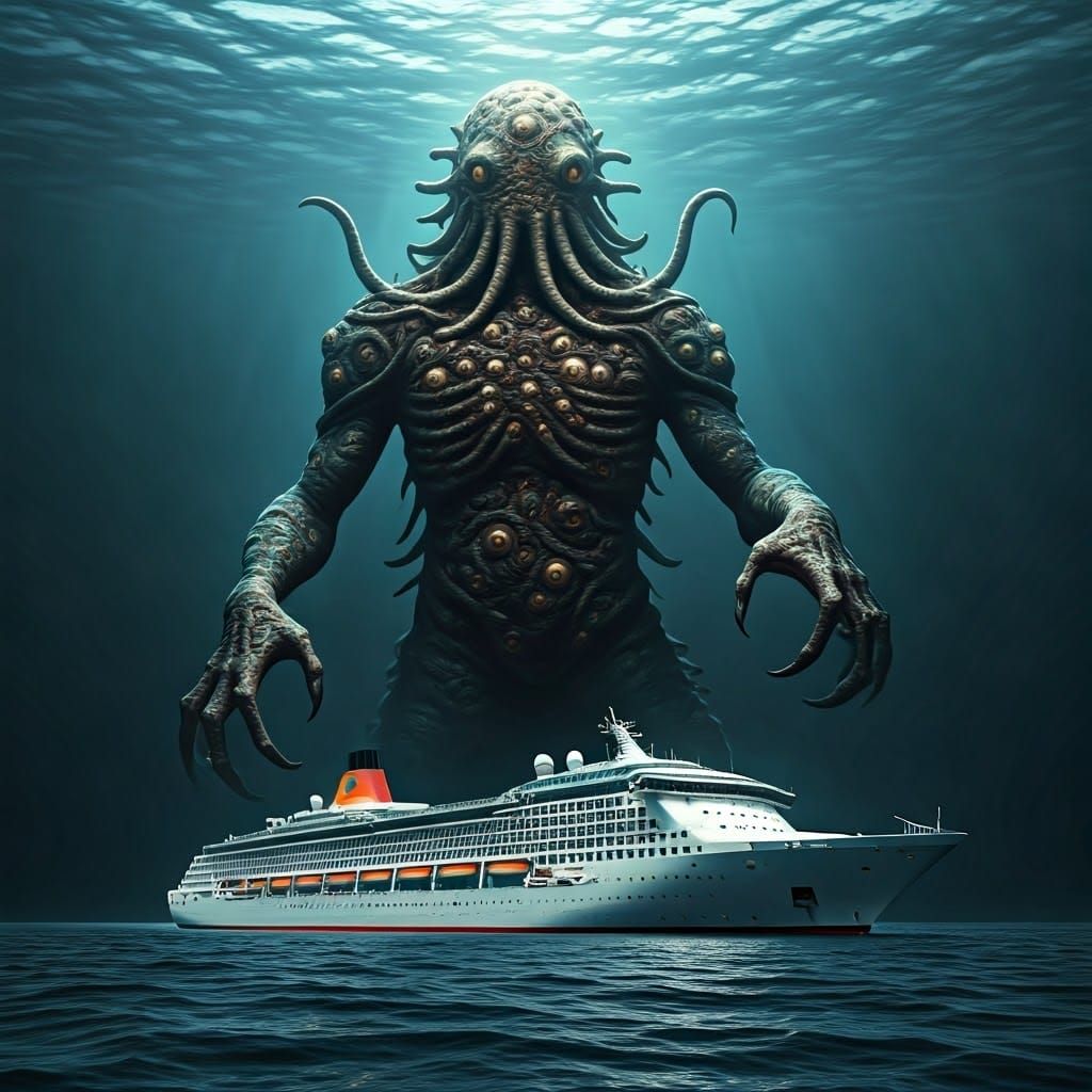 Eldritch Horror Demon Emerges from the Abyss in Hyper-Realis...