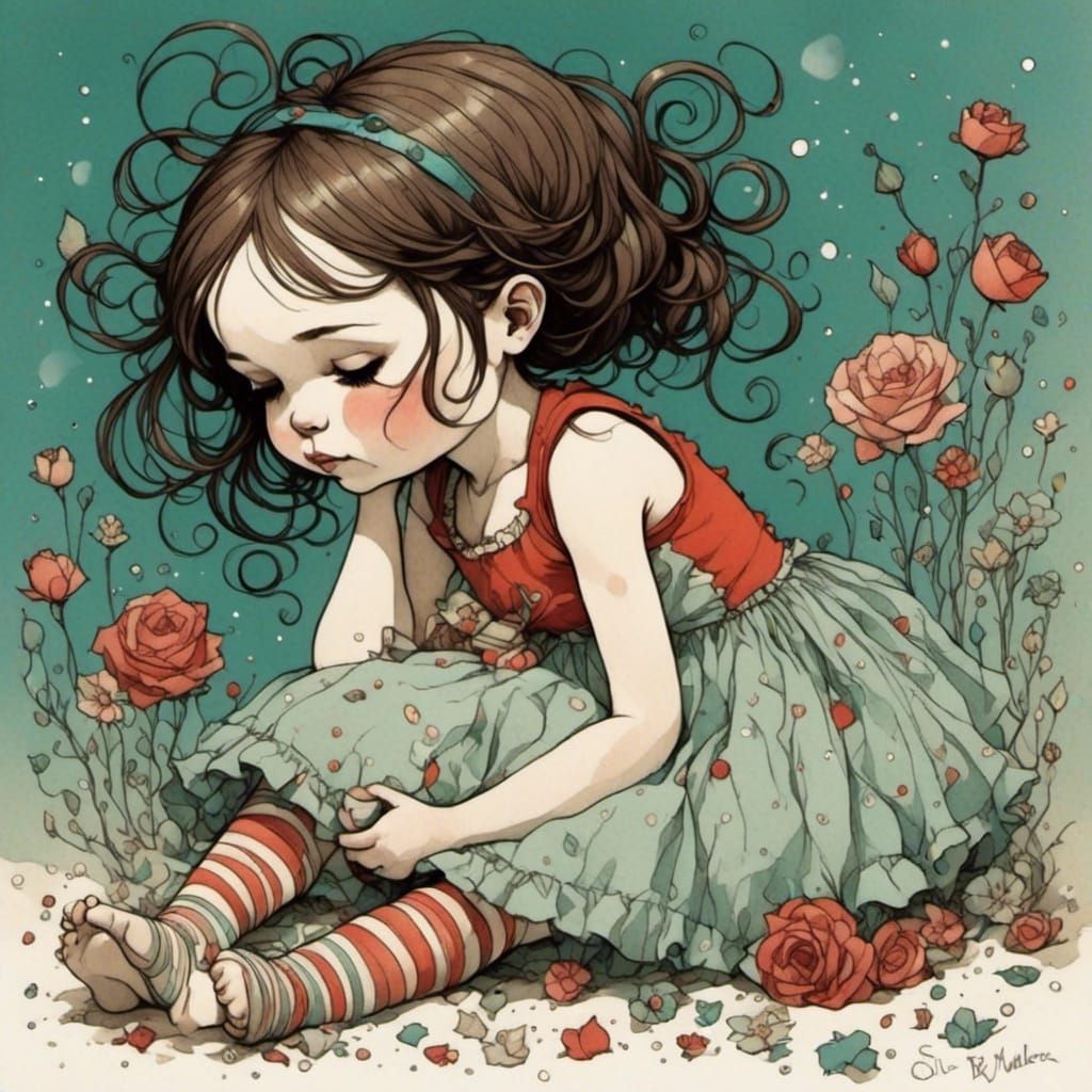 Dreamer in Whimsical Storybook Style