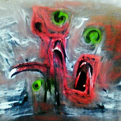 Eldritch Abstract: A Nightmare in Acrylic