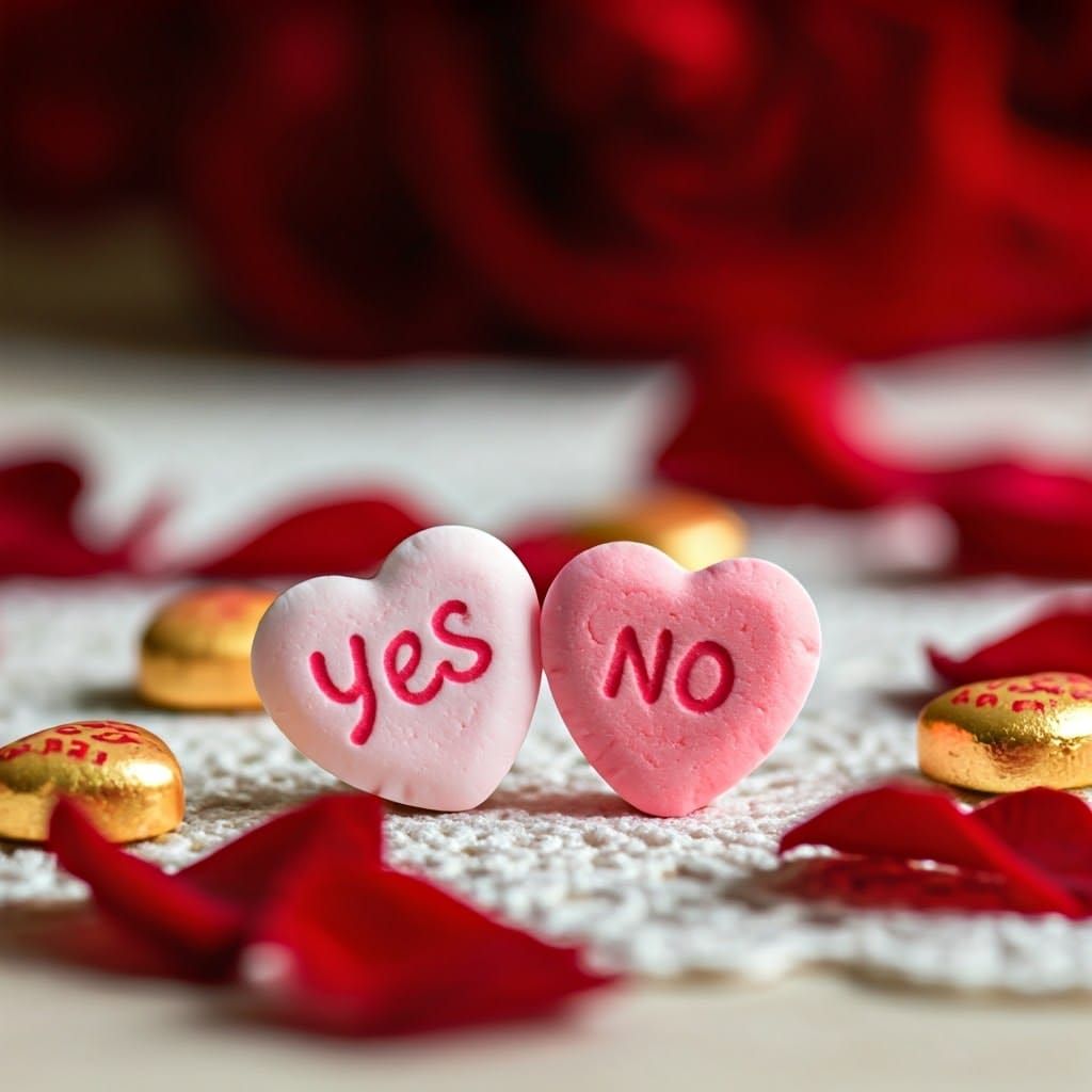 Romantic Valentine's Day Table Setting in Whimsical Style