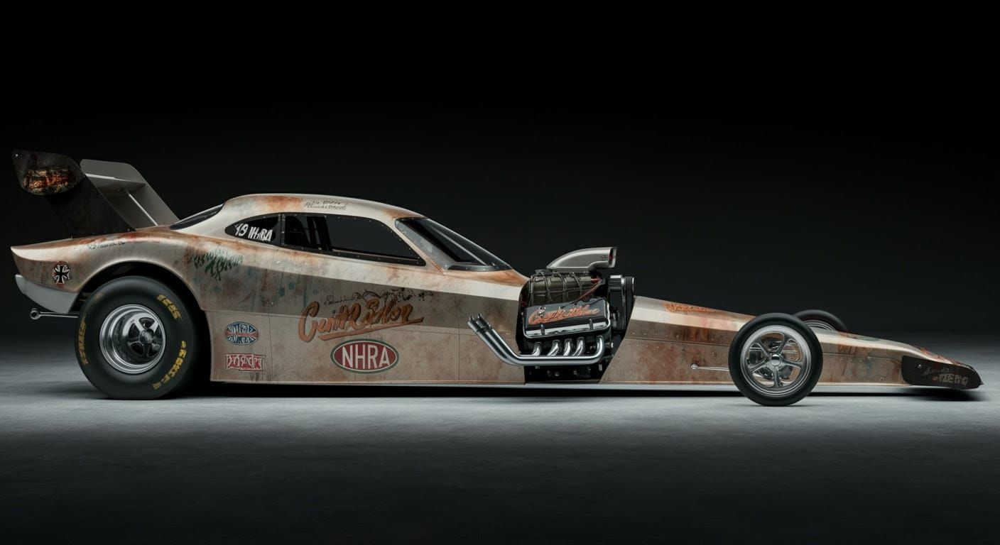 WW2 German Industry-Inspired Dragster in Apocalypse Livery