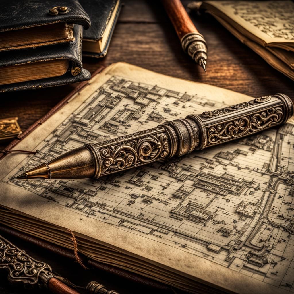 Pen Writes in Notebook Amidst Ocean Waves