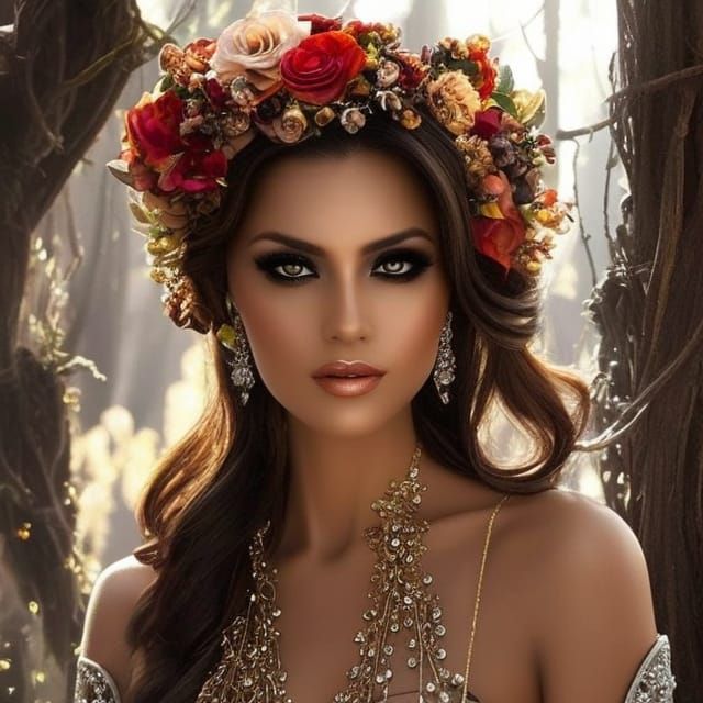 Beautiful Woman with Stunning Features, Royo Style