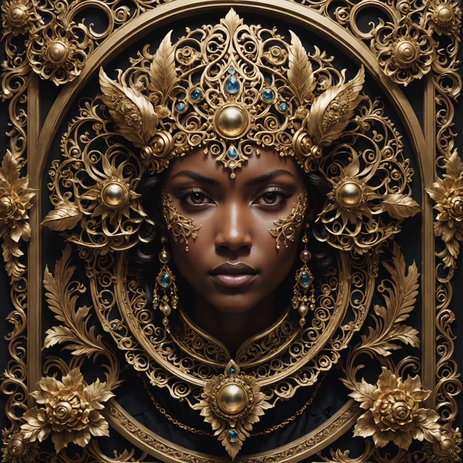 Elaborate Catwoman Portrait