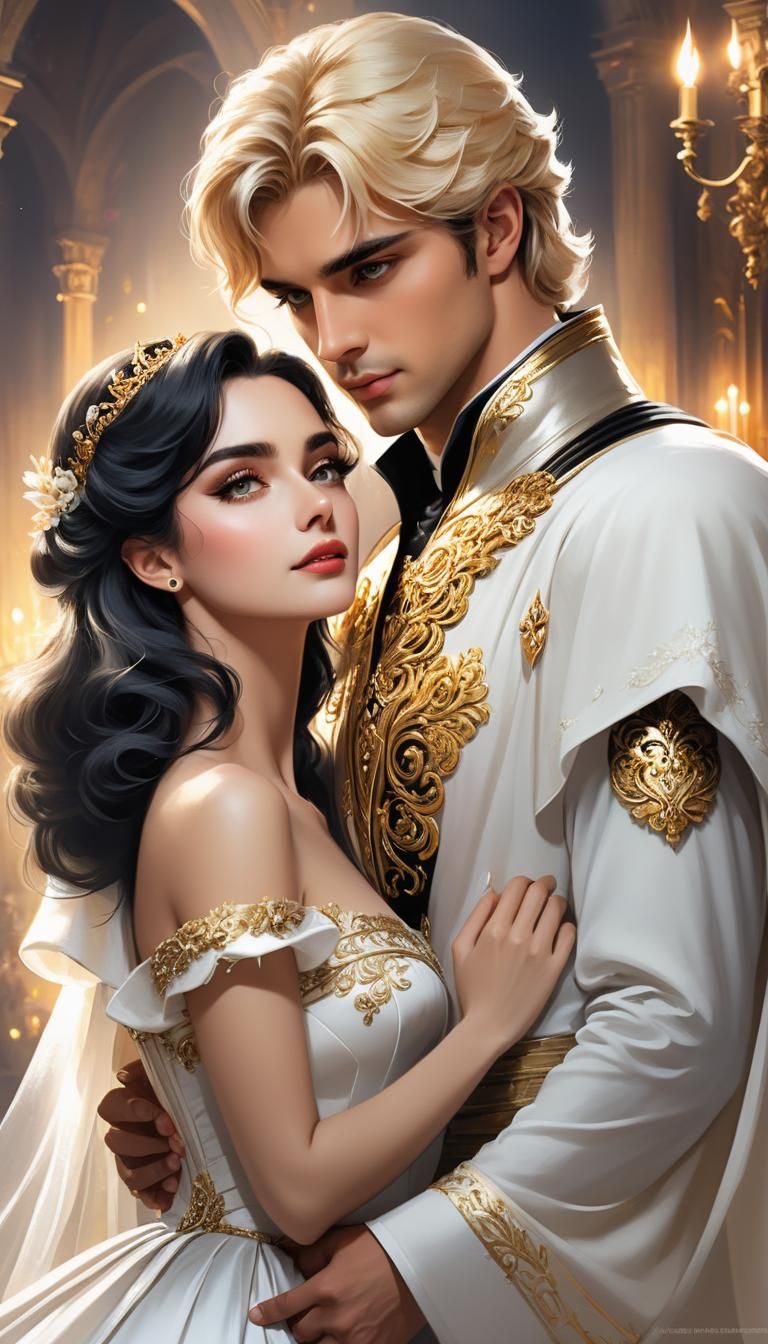 Ethereal Romance in Golden Light