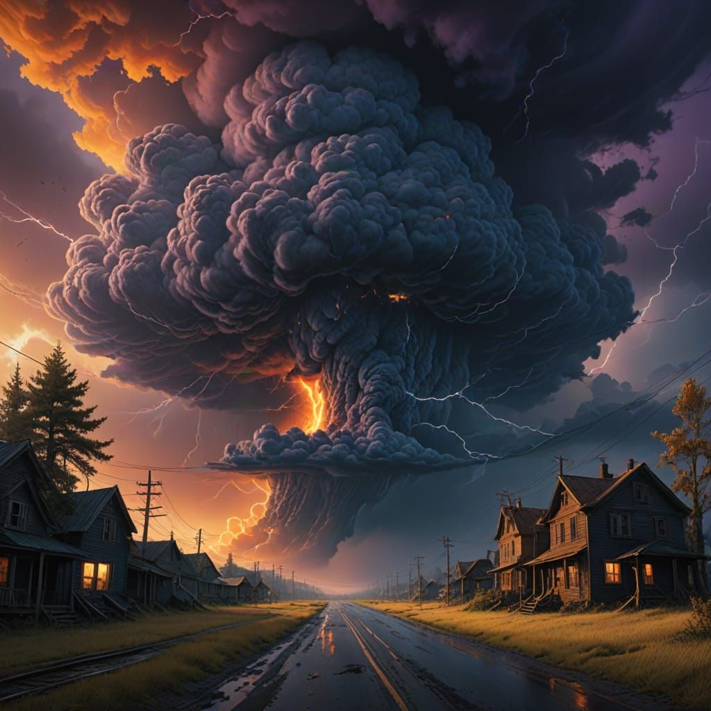 Mystical Realm Illuminated by Radiant Beams