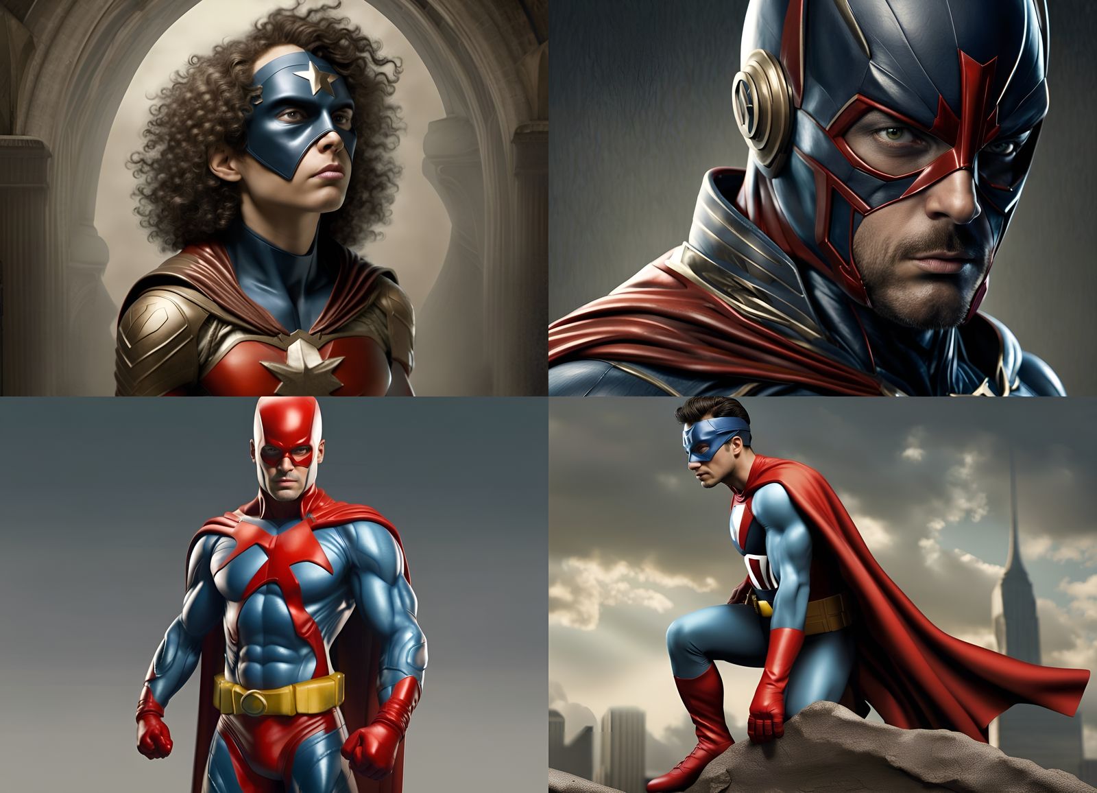 Detailed Superhero in High Definition