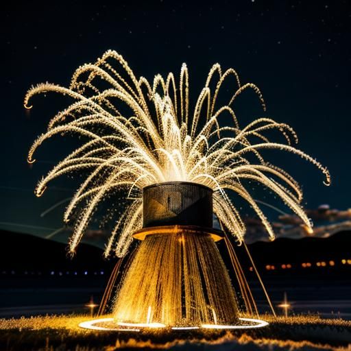 Dynamic Light Painting with Steel Wool Photography