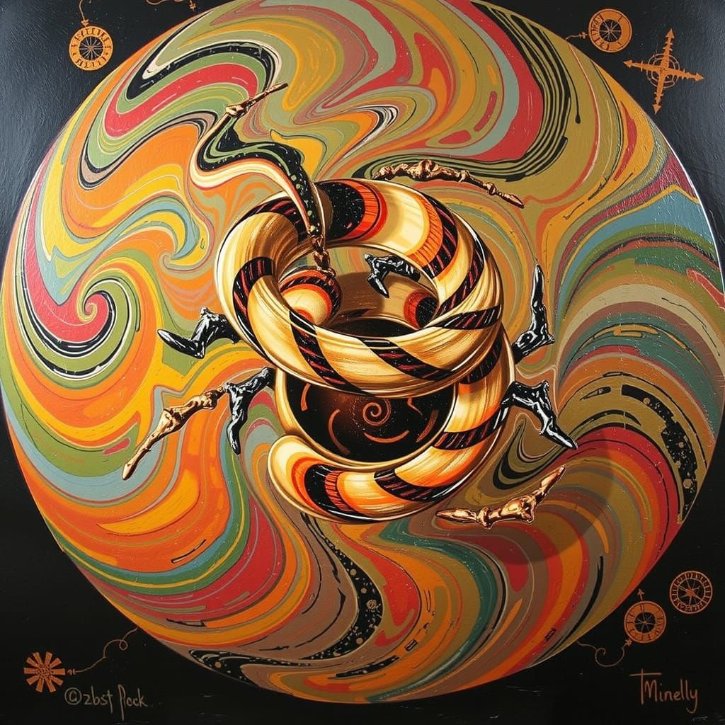 Abstract Swirling Vortex Motion