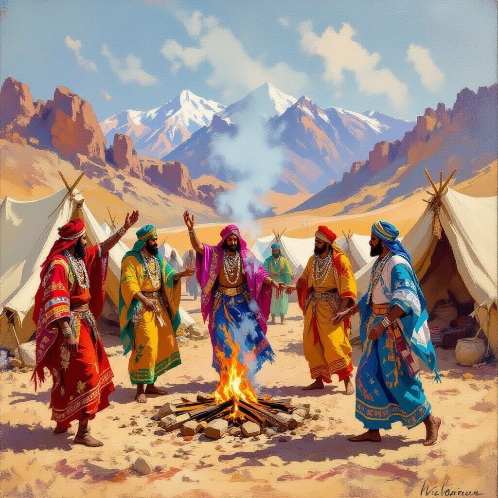 Berber Celebration in the Algerian Desert