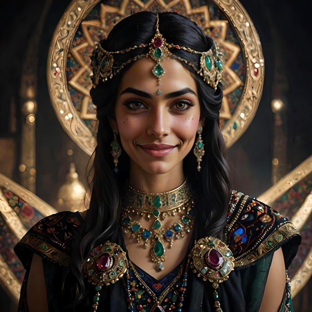 Stunning Bedouin-Persian Princess Portrait