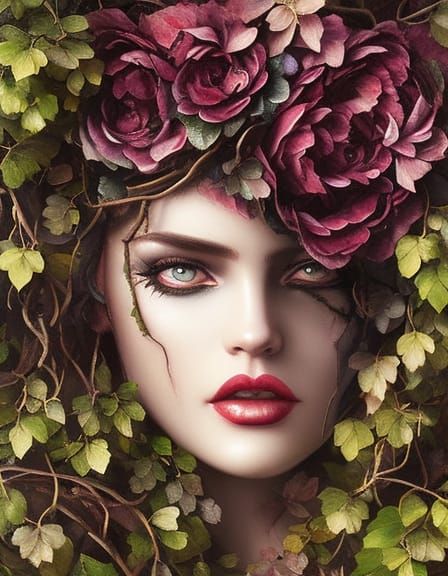 Gothic Forest Lady with Bad Attitude