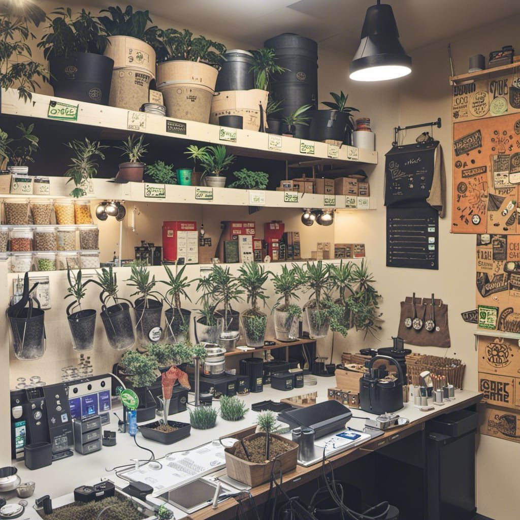 AI Generated Image of a Grow Shop