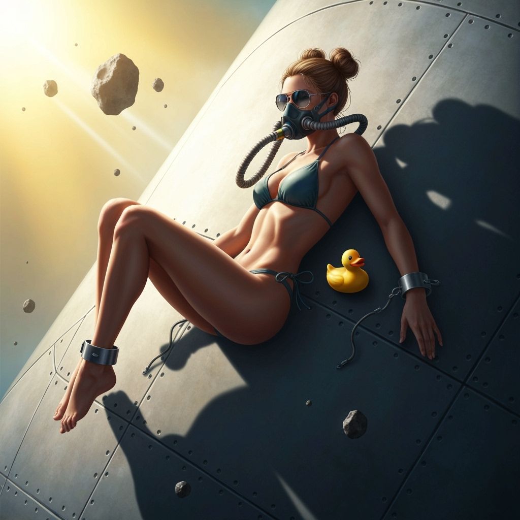 Sunbathing in outer space
