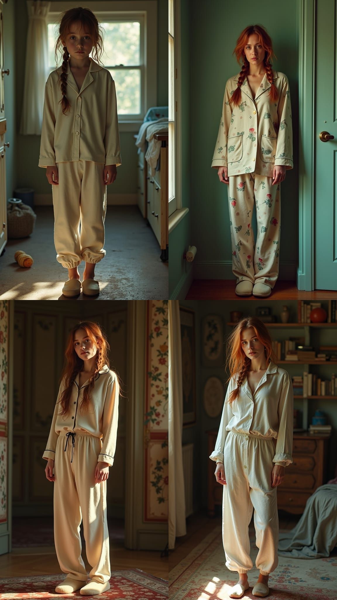 Hyperrealistic Portraits of a 90s Teen in Pajamas