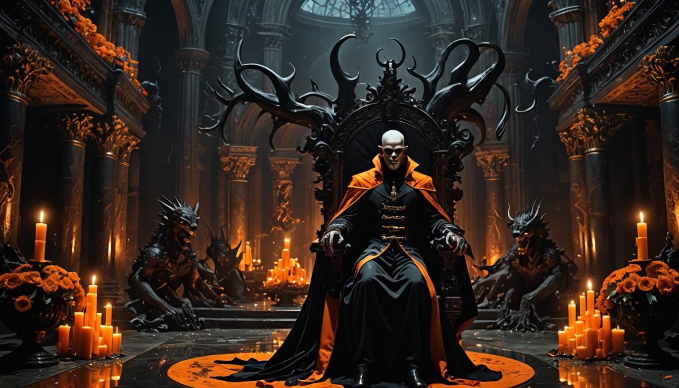 Vampire Rising in Subterranean Crypt