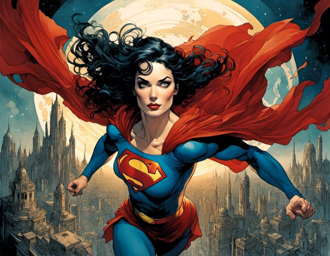 Lois Lane as Superwoman