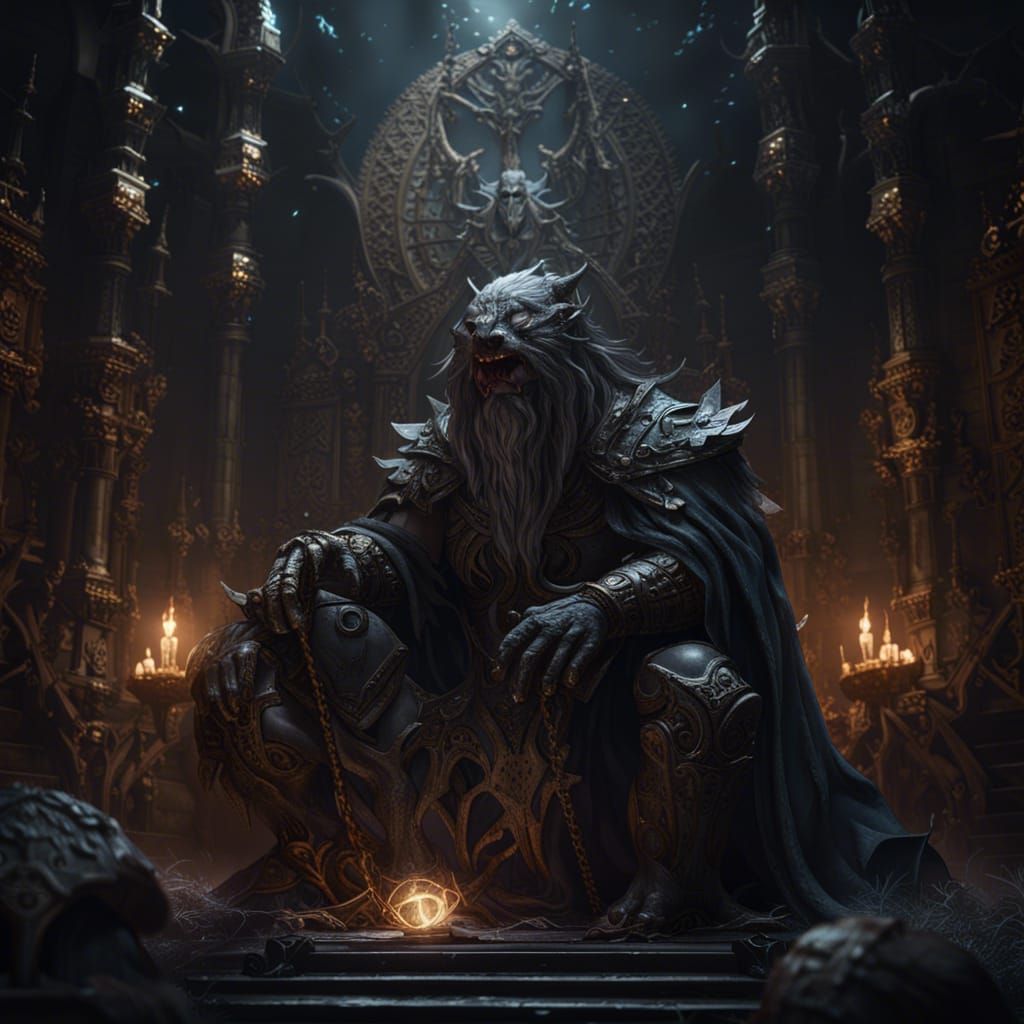 High Lord Wolnir: Dark Fantasy Concept Art