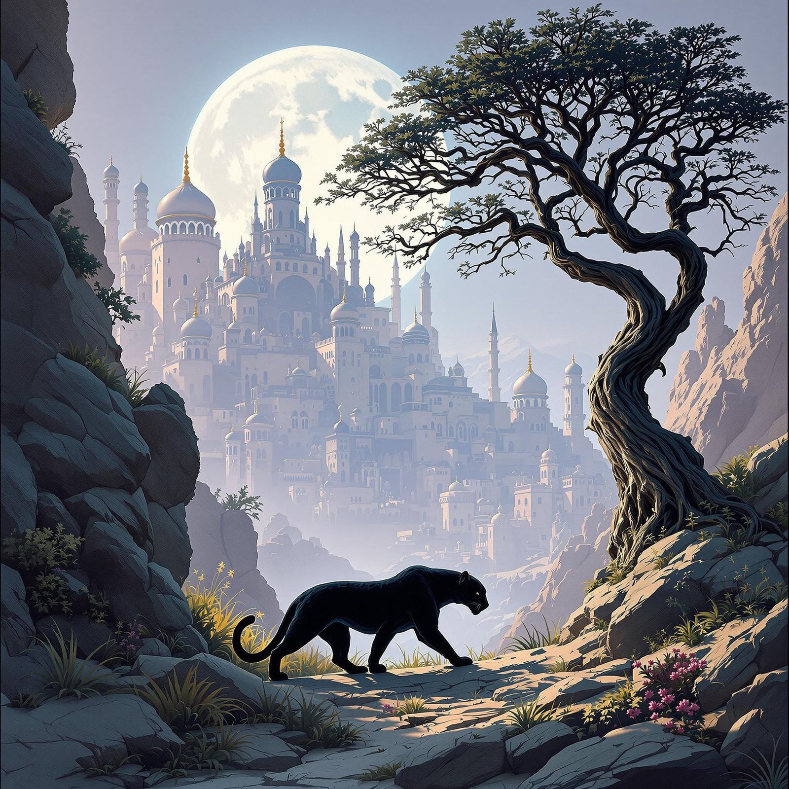 Leopard in Silhouette
