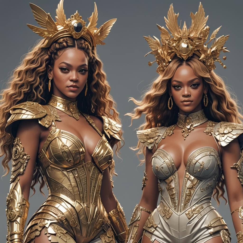 Anime Style: Beyonce and Rihanna in 3D