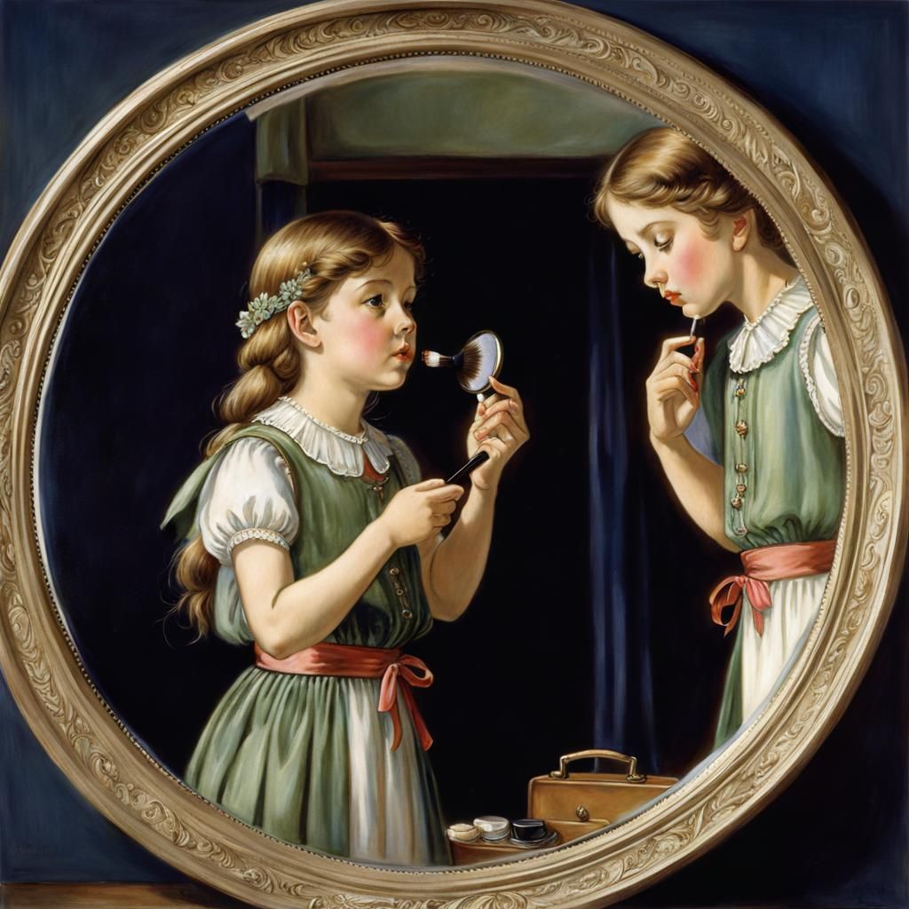 Girl's Dress-Up in a Barker-Mordillo Style