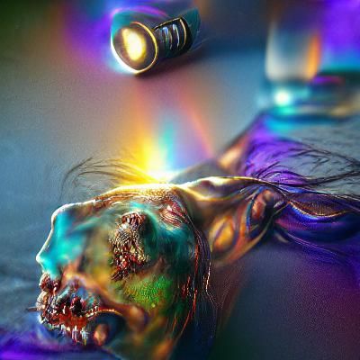 Zombie Horde in Post-Apocalyptic Cityscape