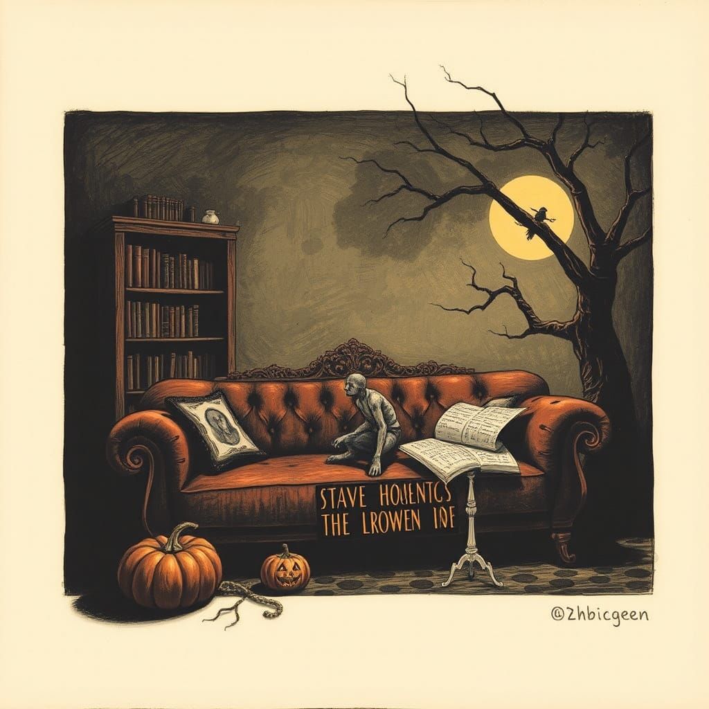 Hegelian Halloween: A Retro-Lithographic Horror