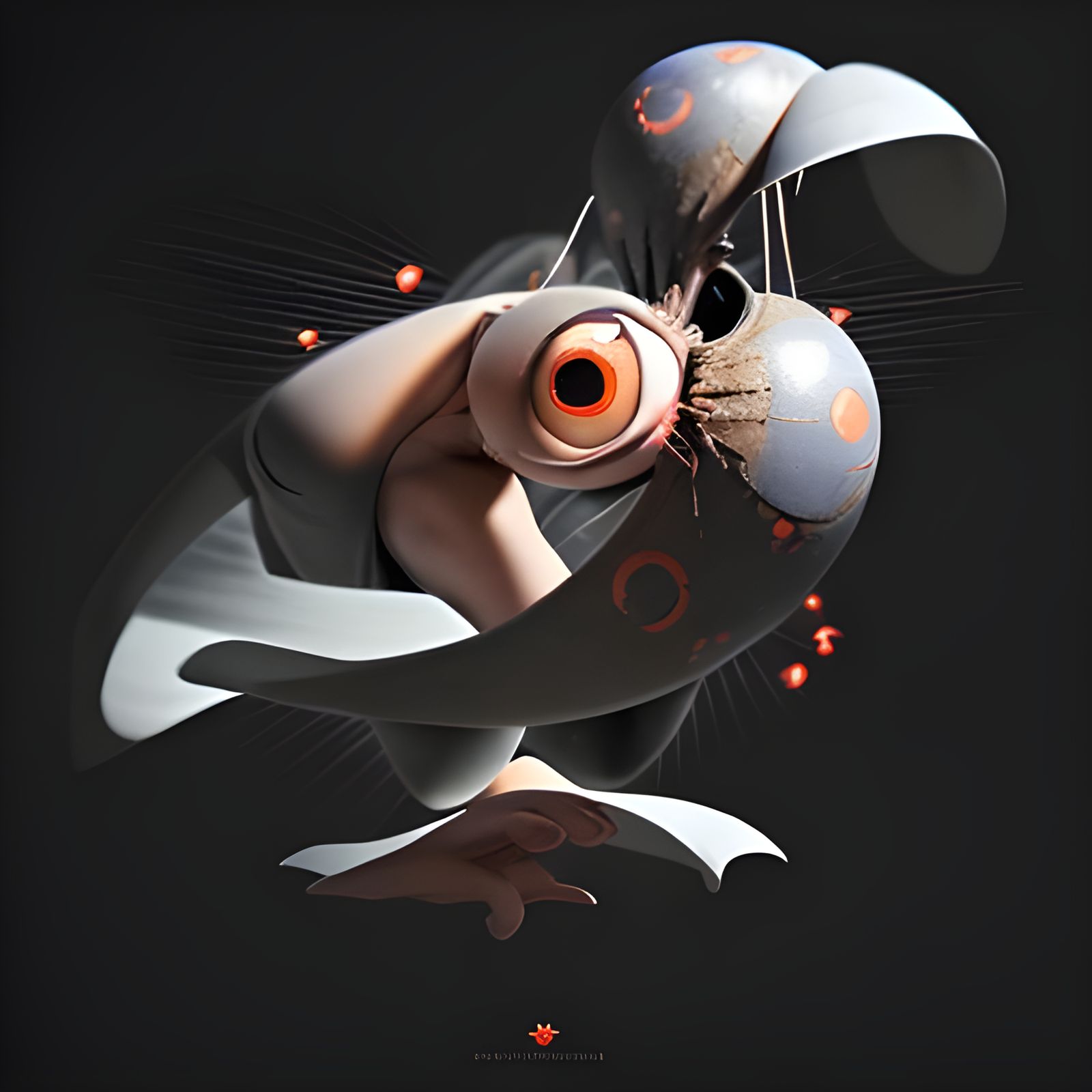 Abstract Avian Amalgamation: AI-Generated Art