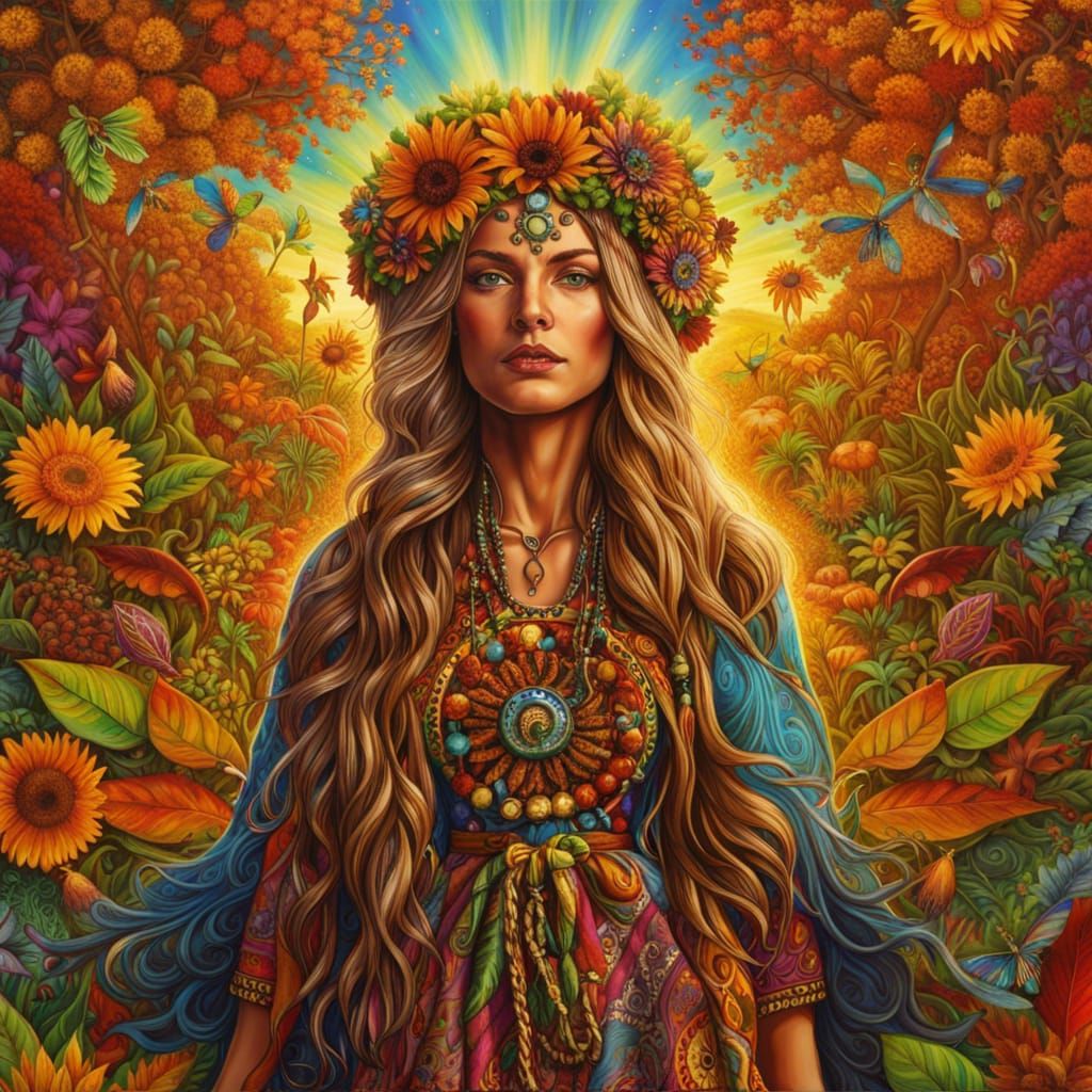 Stunningly beautiful Pagan Hippy Goddess #5