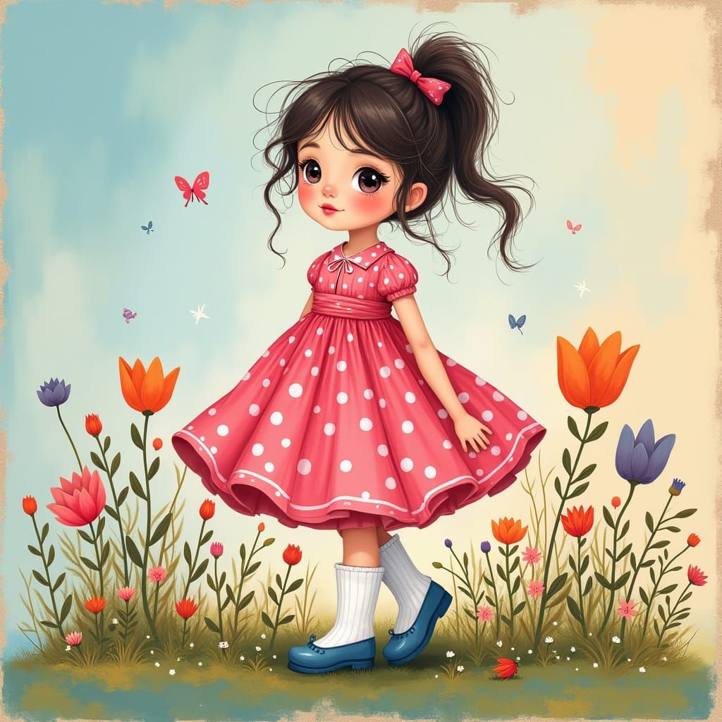 Lottie In The Garden