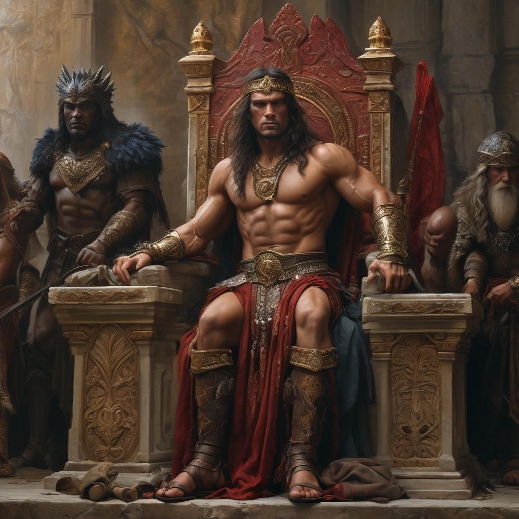 Conan the Barbarian as King of Cimmeria,, my first image wit...