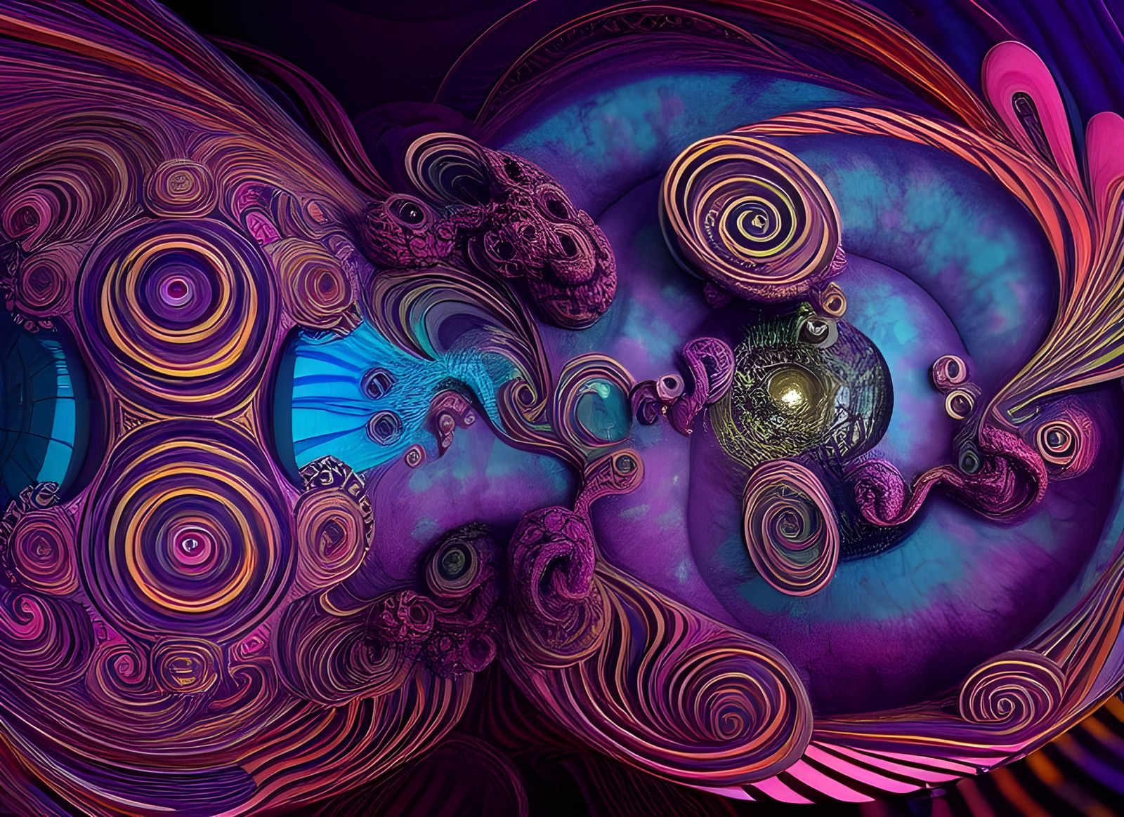 Psychedelic Swirl: An Ecstatic Journey Home