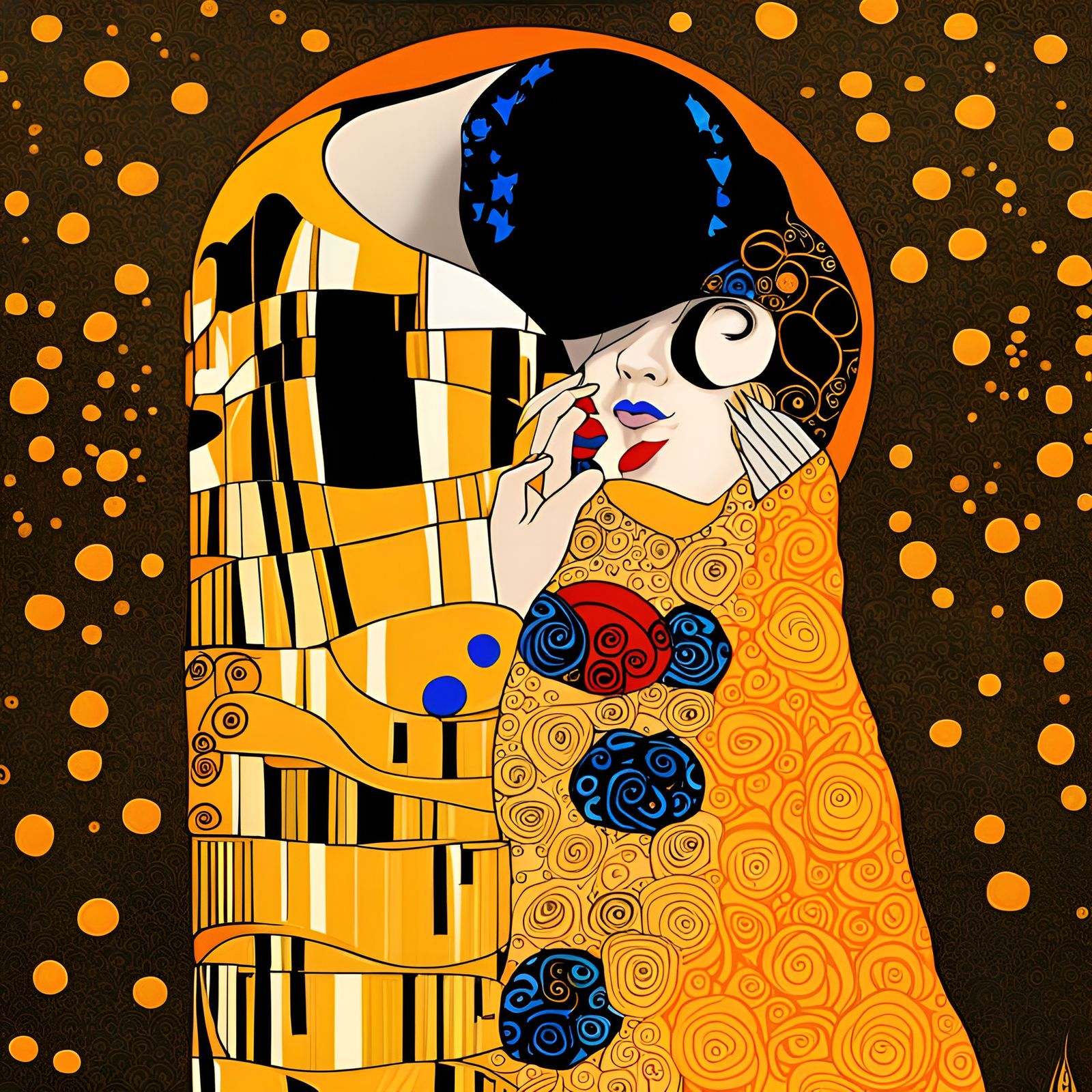 "The Kiss" illustration