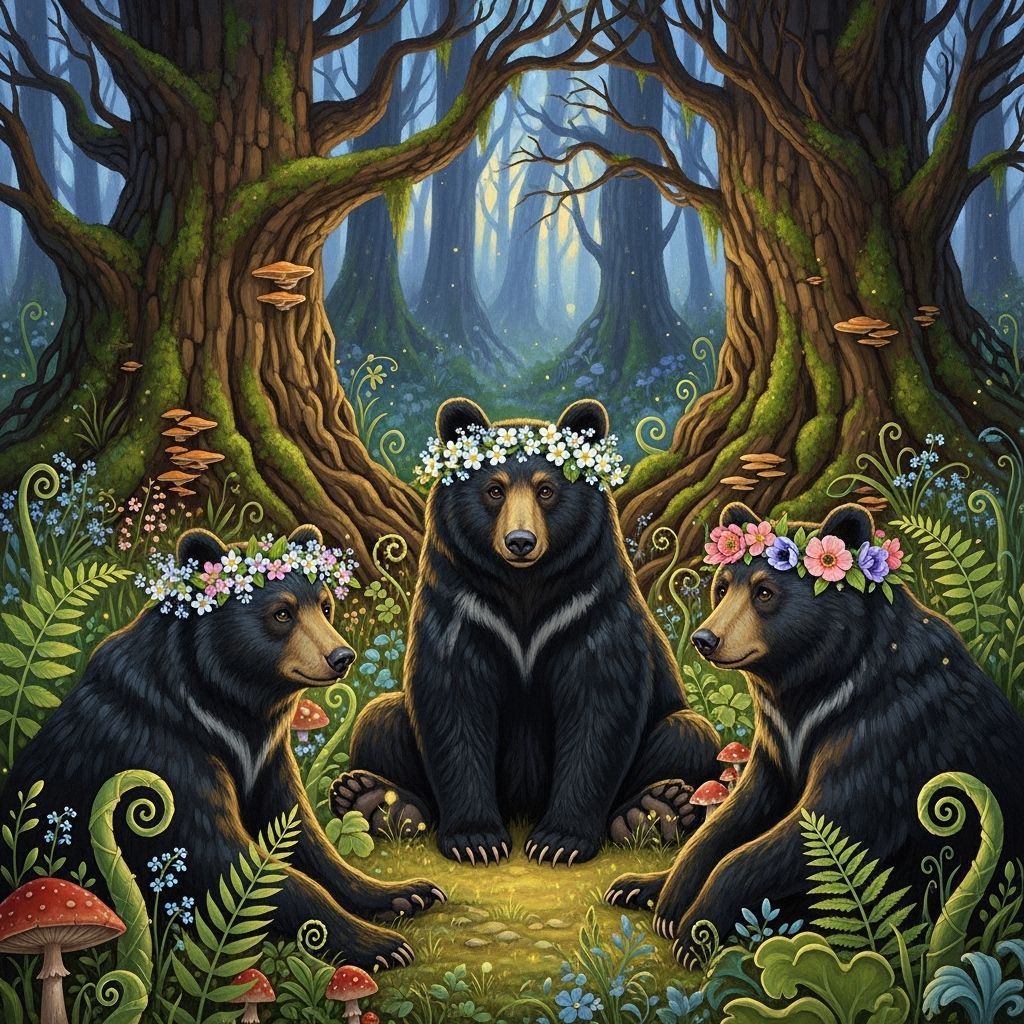 Bears in Mystical Forest: Brian Froud Illustration