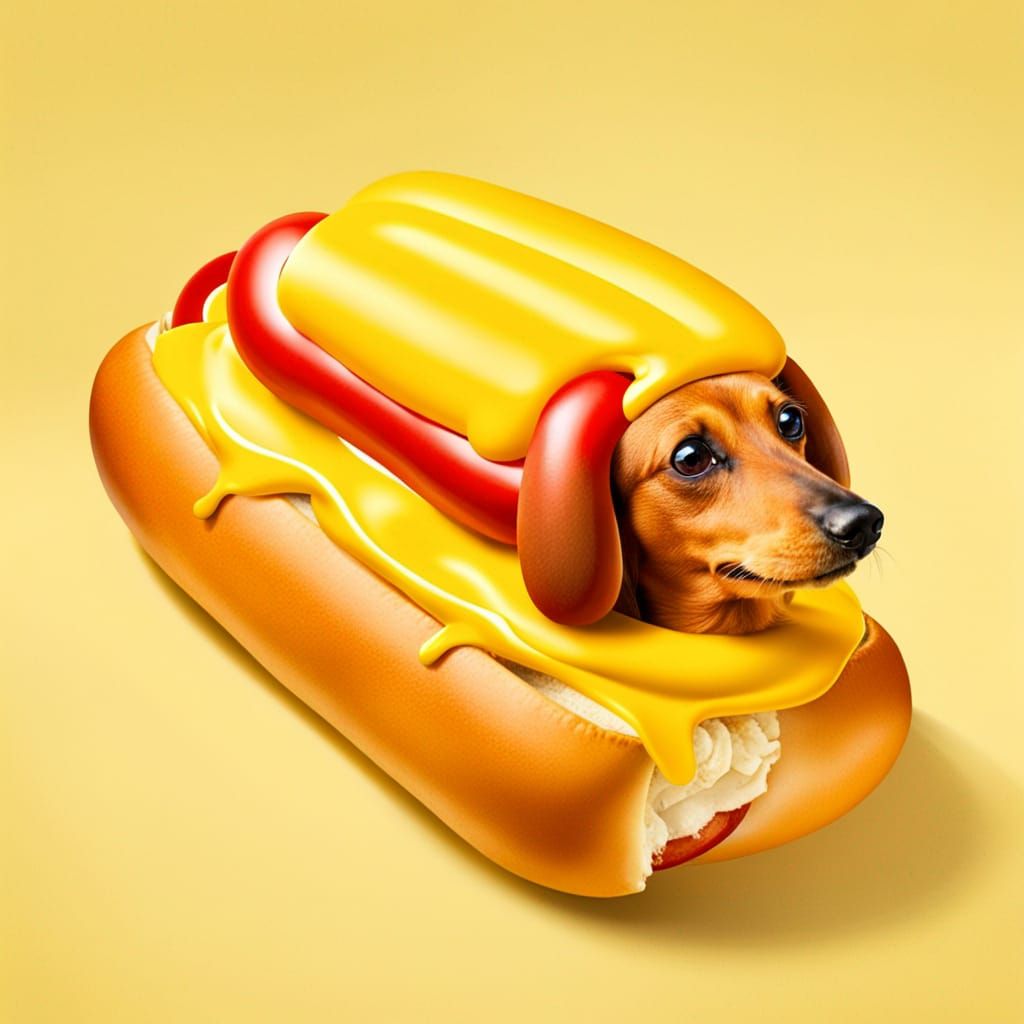 Wiener Dog in a Hot Dog Bun