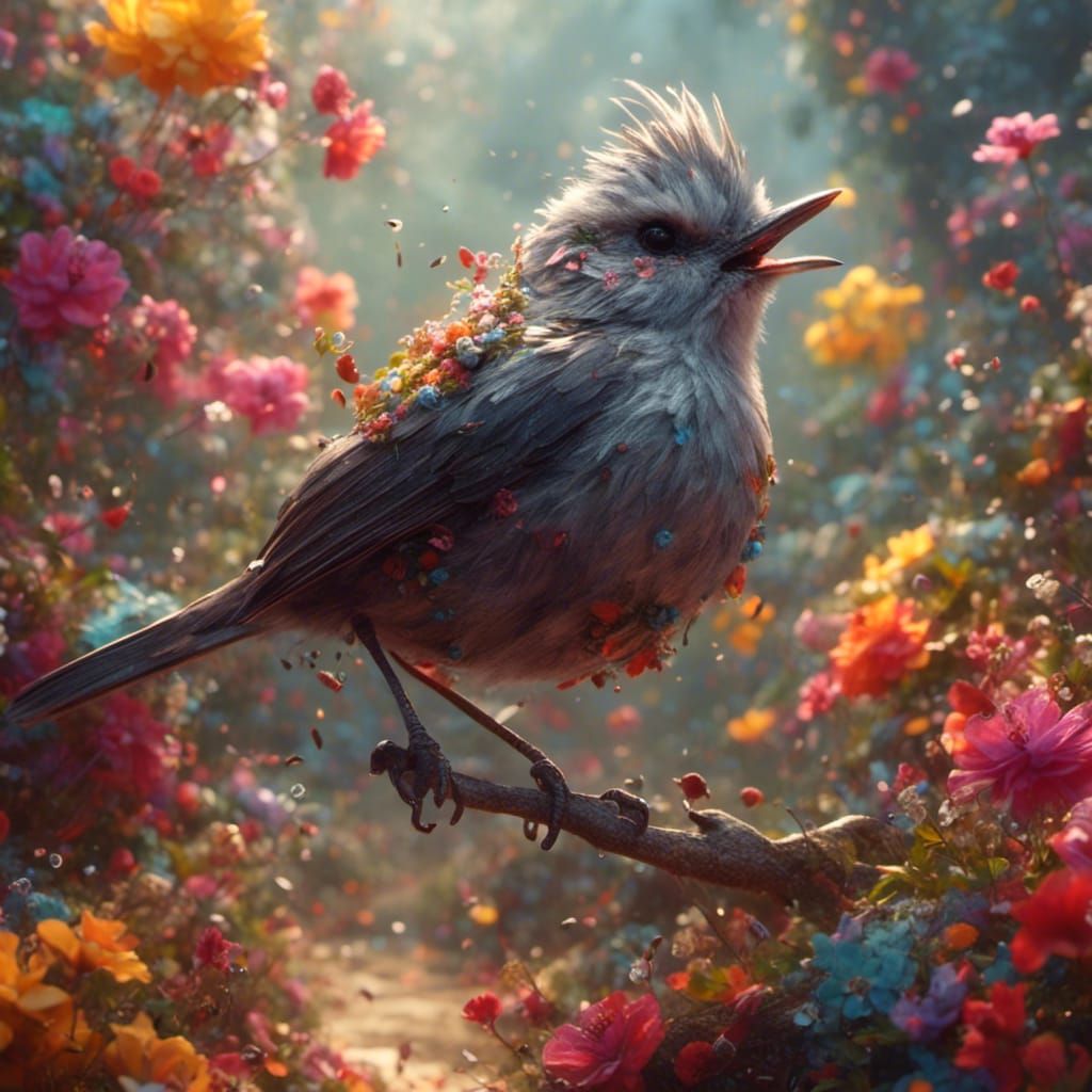 Fantasy Mockingbird in Action: Colorful Wordplay