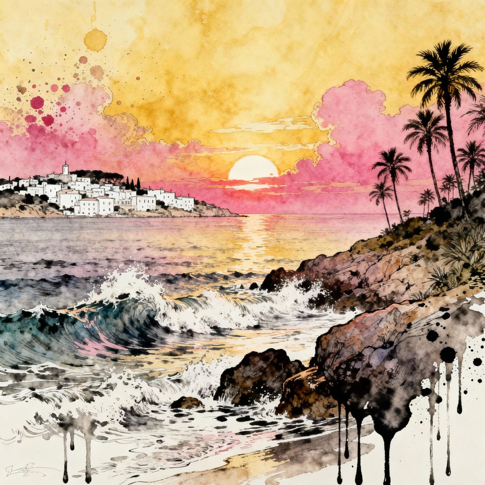 Ibiza Sunrise, intricate, ambient lighting, highly detailed,...