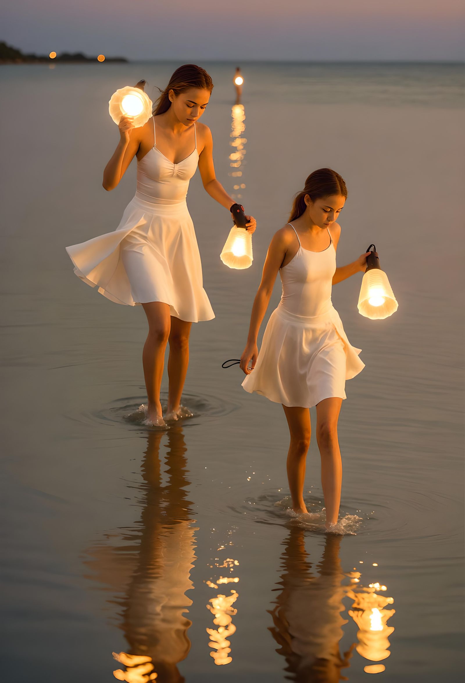 Still searching for her lost contact lens