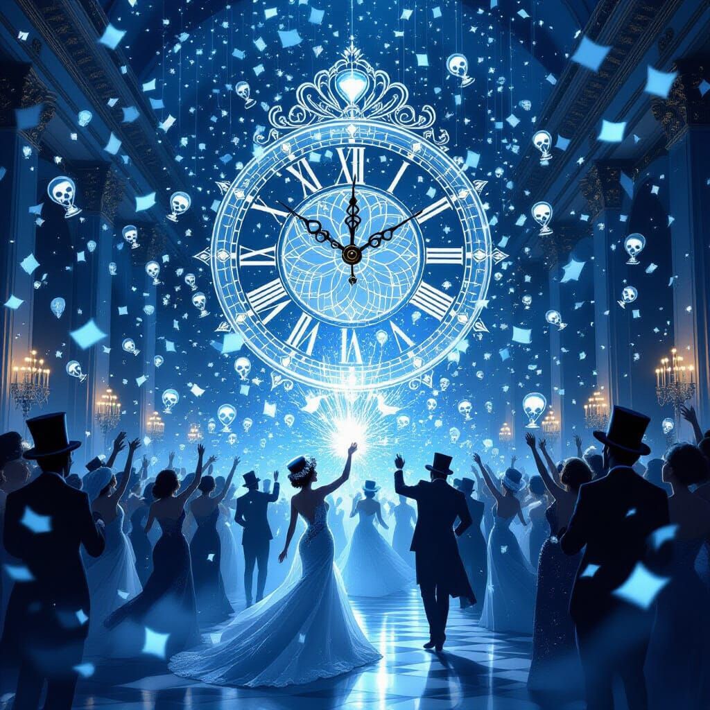 Ghosts Showering Ballroom Crowd With Screaming Face Confetti