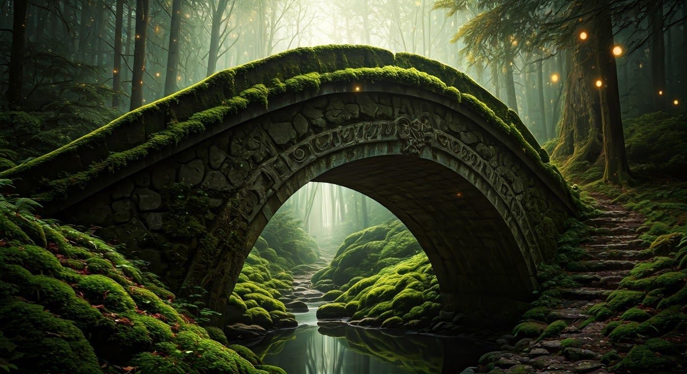 The Old Stone Bridge Over Fangtooth Creek