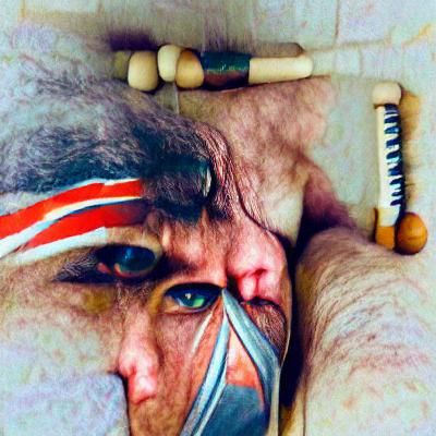 Struggling Warrior Bellows Loud and Proud