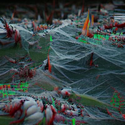 Eerie Halloween Scene in 8K 3D