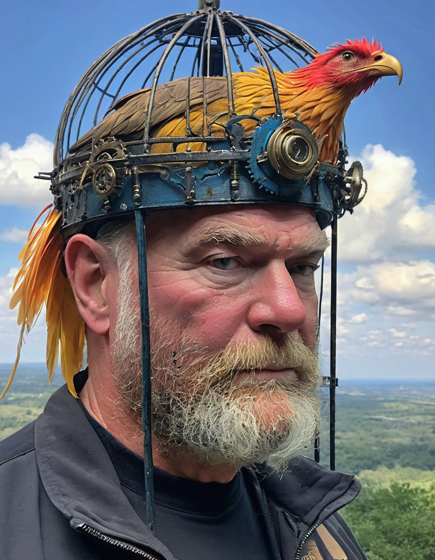 Surreal Dragon in Steampunk Cage