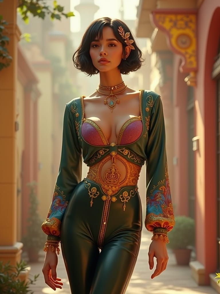 Retrofuturistic Architecture Blending Art Styles