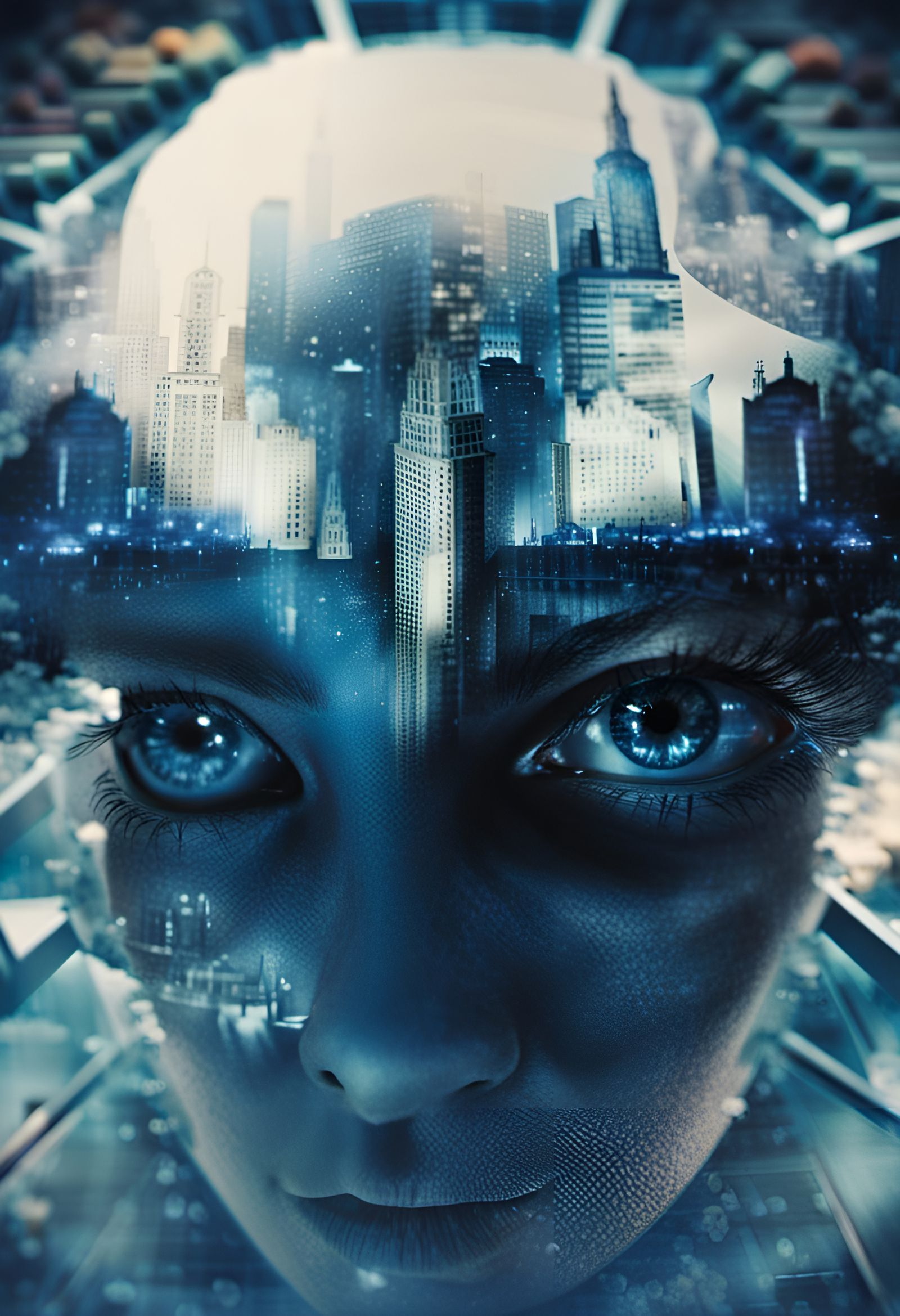 Double Exposure Portrait with Tilt-Shift and HDR