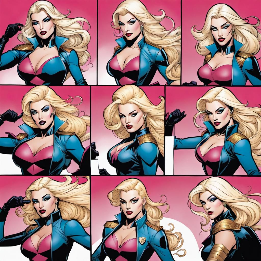 Comic Book Page of Drag Queens Saving Each Other