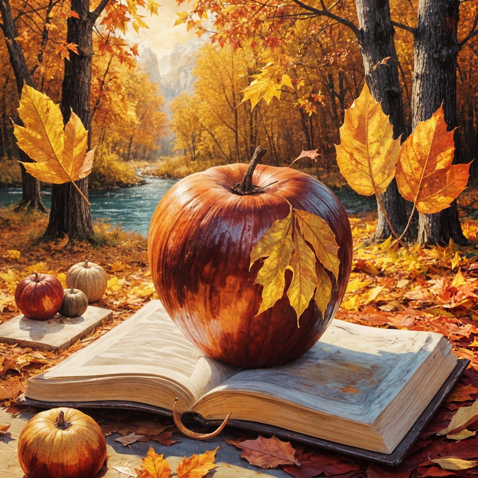 Teal Rust Gold Autumn Palette