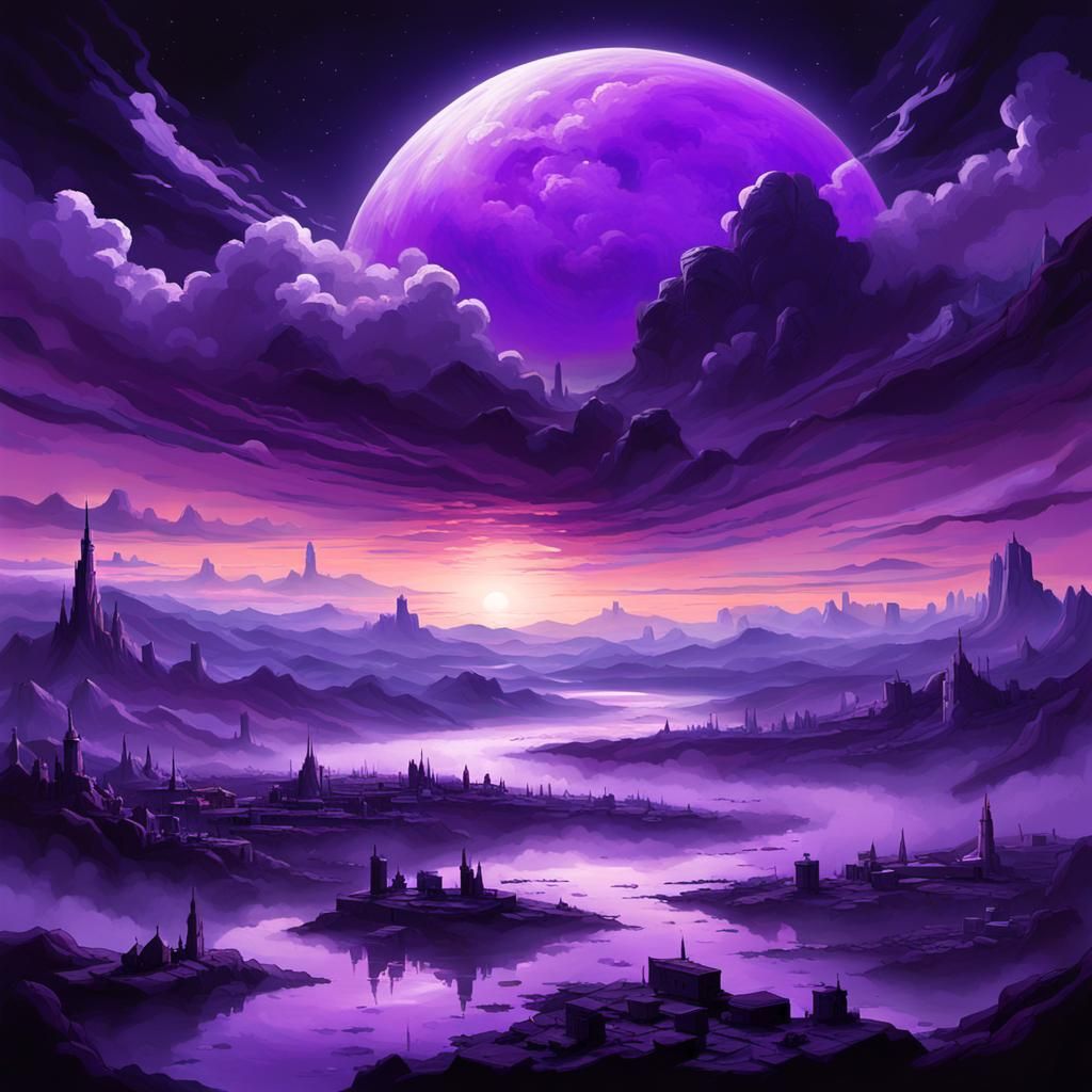 Ethereal Violet Hues Signal End of World