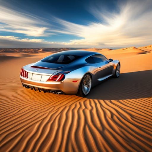 Solar Car Speeds Through Southwest Desert