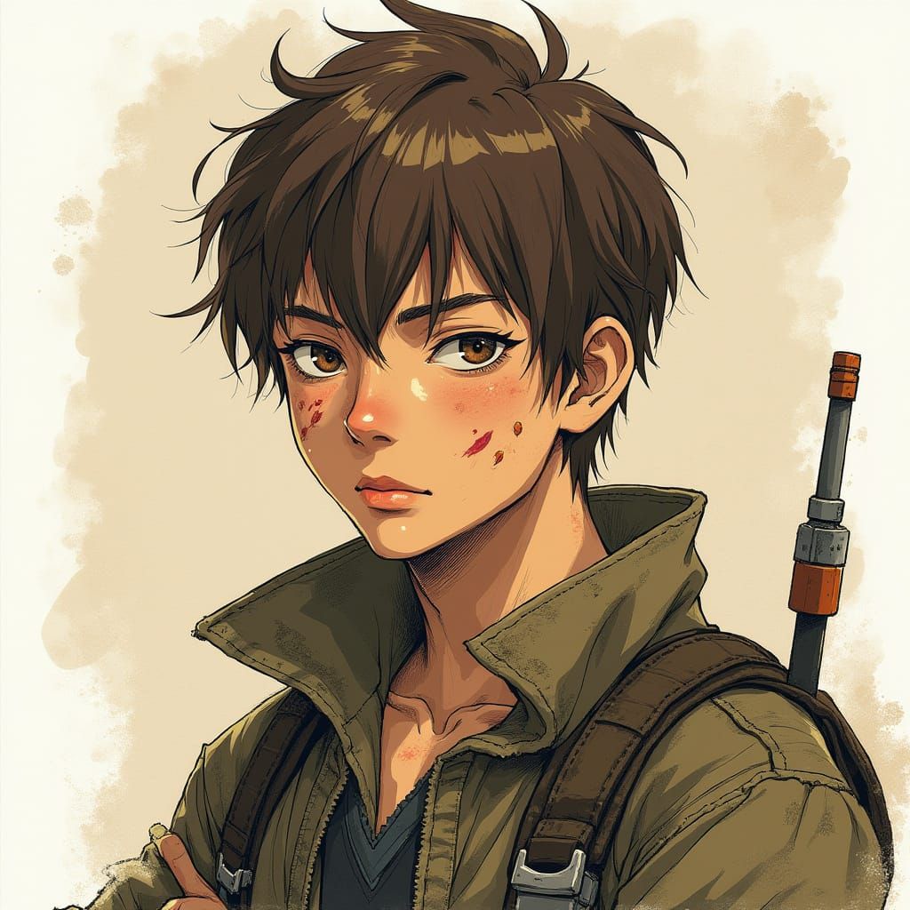 Engineer Character Sheet in Sketchbook Style